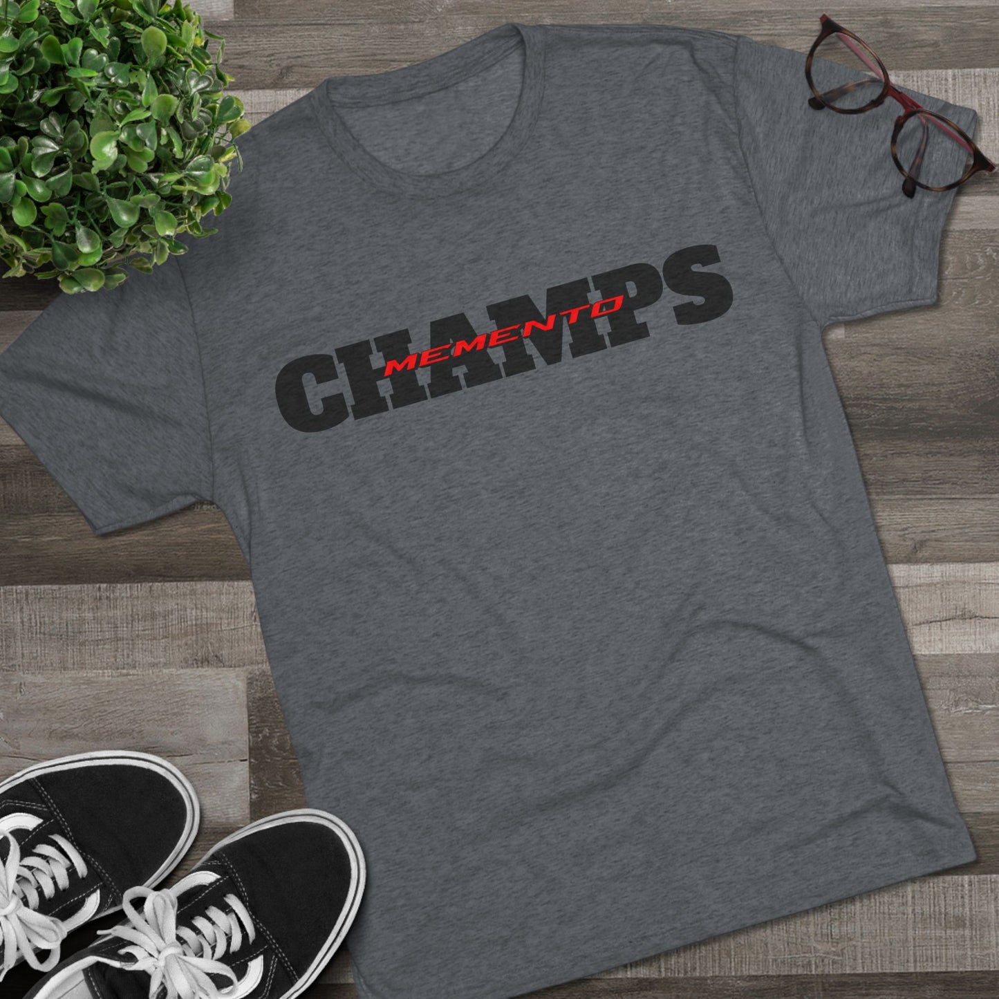 CHAMPS Unisex Tri-Blend Crew Tee - Memento Mori Clothing