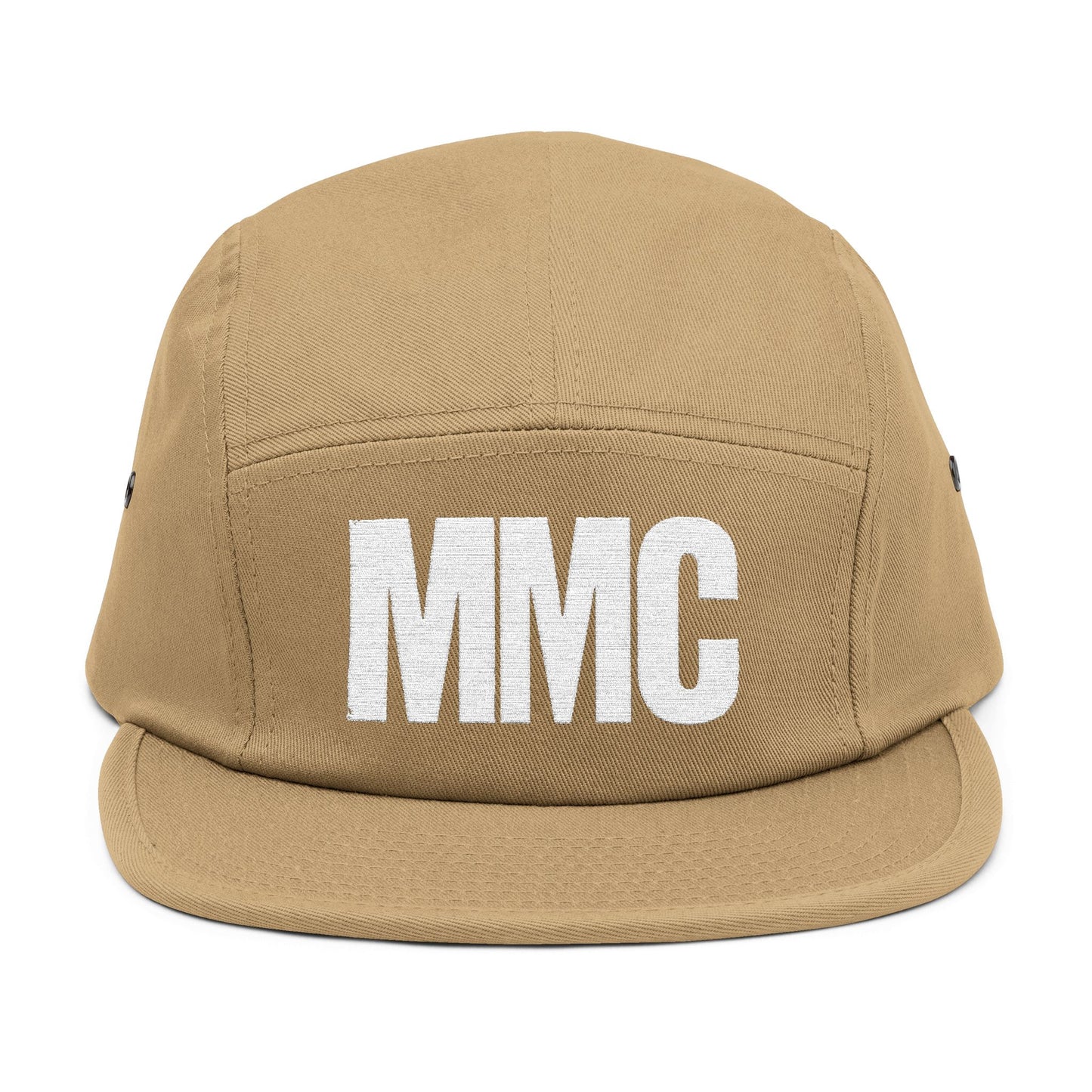 Embroidered 5-Panel Cap — MMC Front Logo & Script Back - Memento Mori Clothing