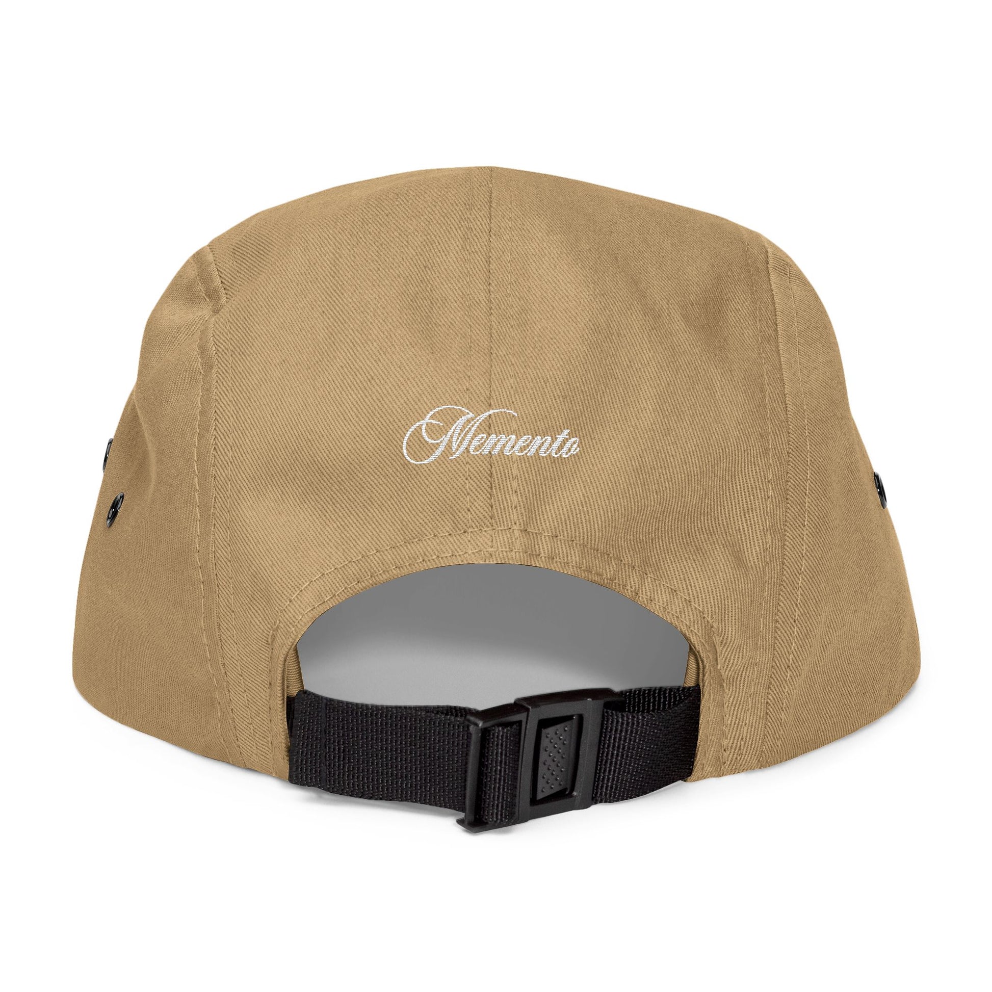 Embroidered 5-Panel Cap — MMC Front Logo & Script Back - Memento Mori Clothing