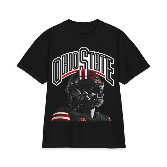 Big and Tall Ohio State Football Helmet T-Shirt — Graphic Collegiate Fan Tee