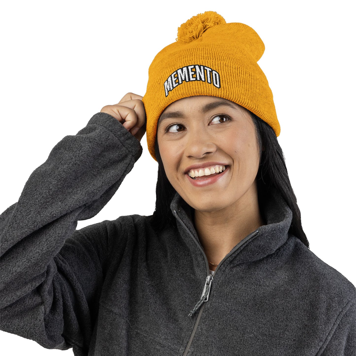 Beanie Hat Memento Mori Embroidered Knit Cap
