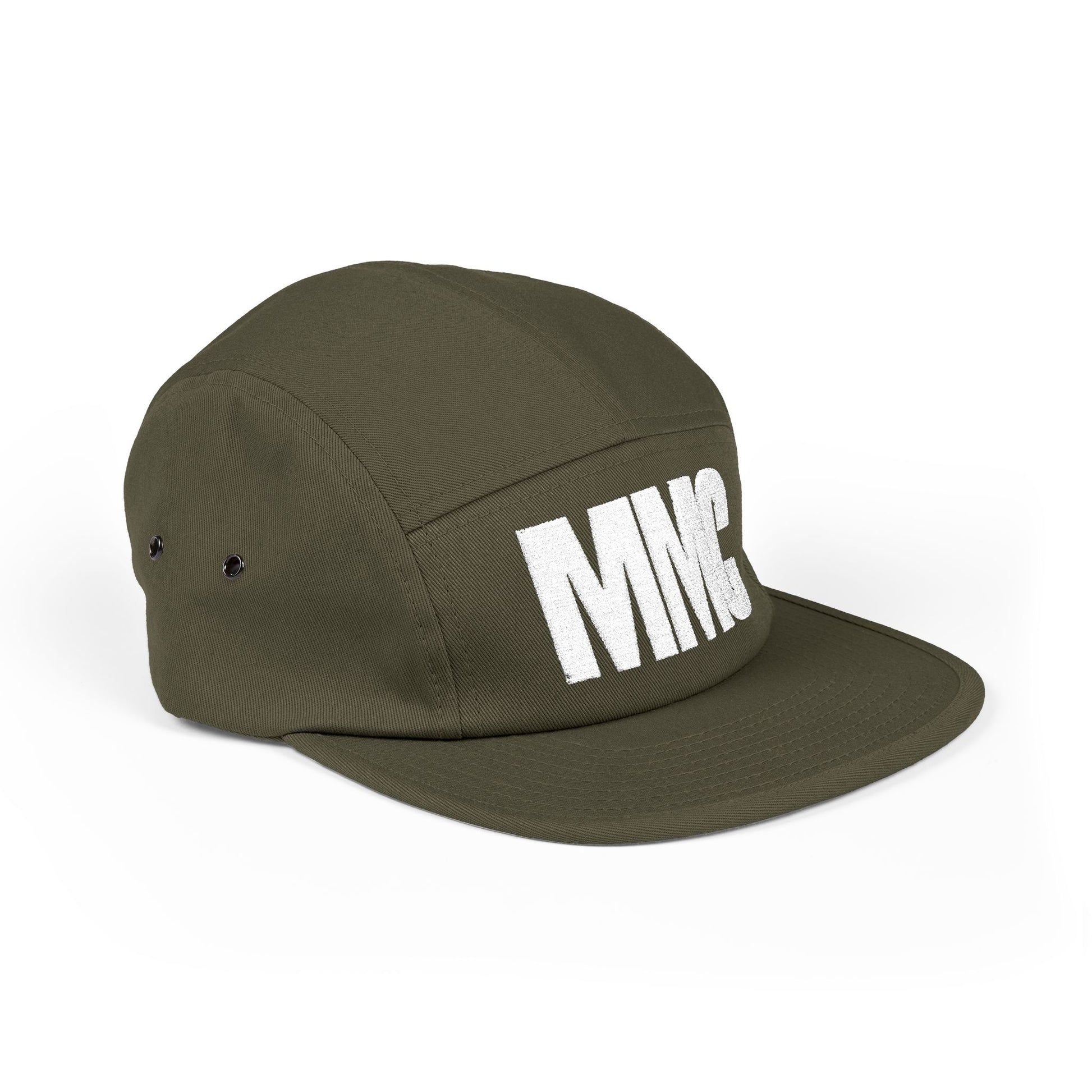 Embroidered 5-Panel Cap — MMC Front Logo & Script Back - Memento Mori Clothing