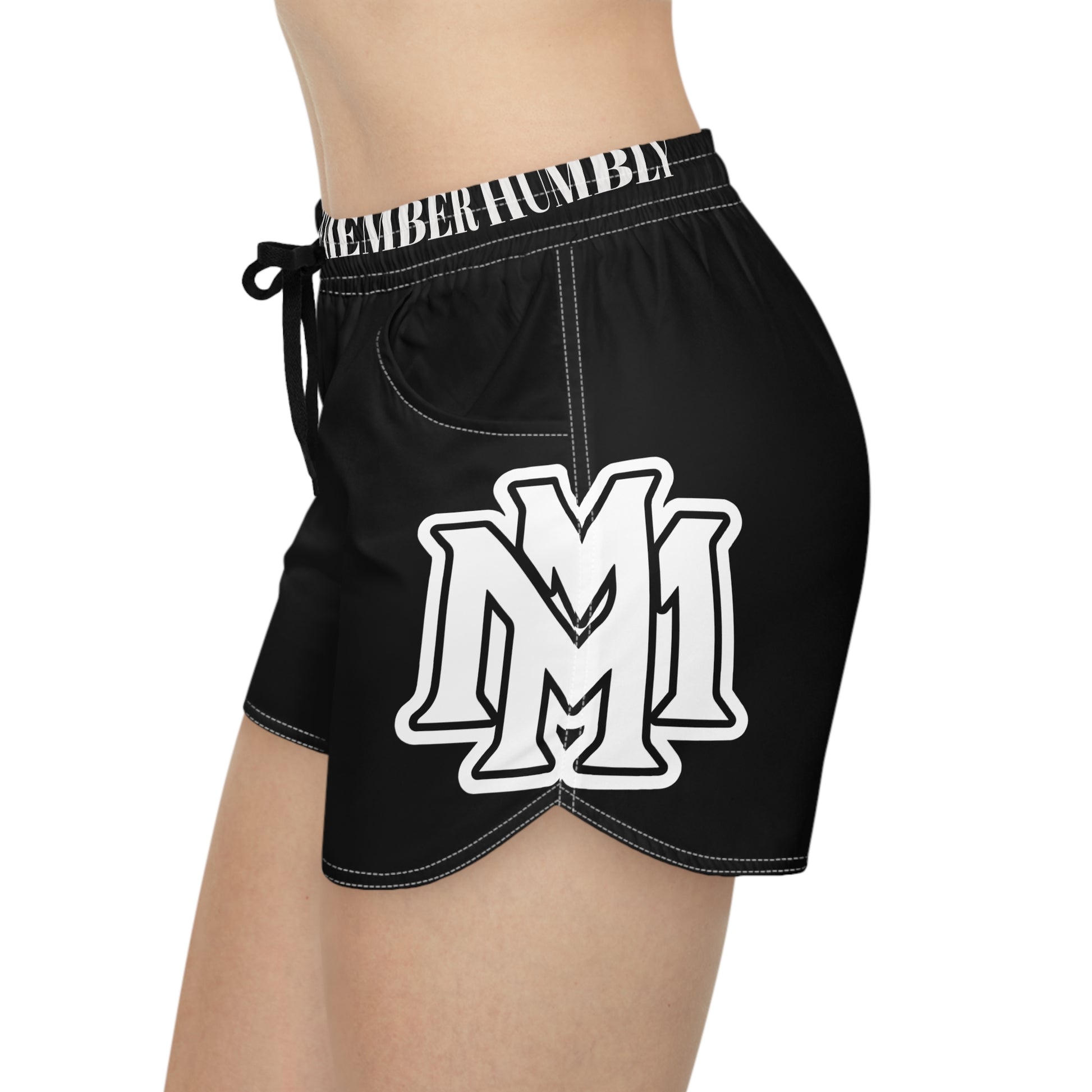 Women's Black Casual Shorts - Memento Mori Clothing