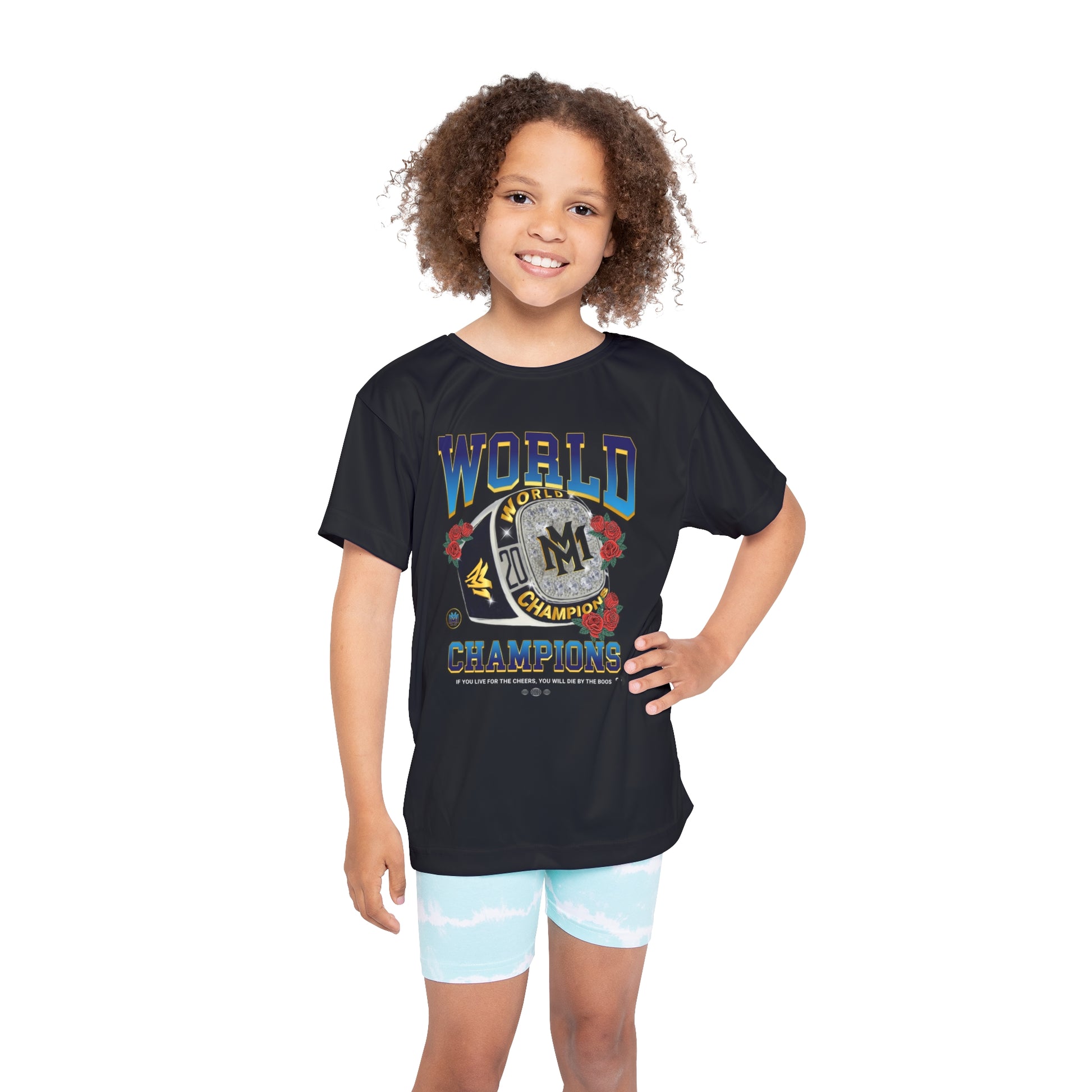 Kids Sports Jersey - World Champions Design for Young Athletes - Memento Mori Clothing