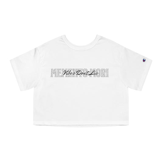 Women's “Vibes Don’t Lie”Cropped T-Shirt Design - Memento Mori Clothing