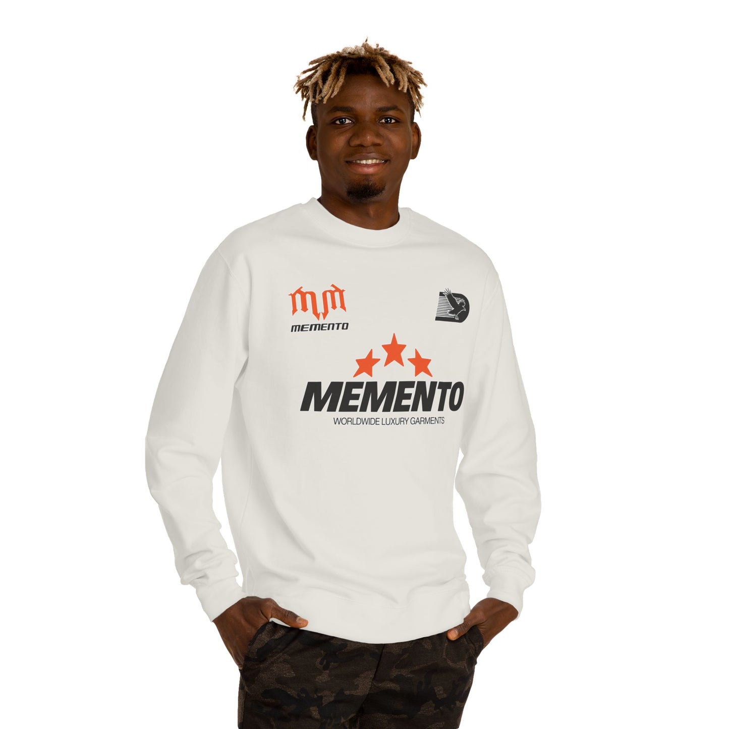 Memento Logo Crewneck Sweatshirt — Star Emblem