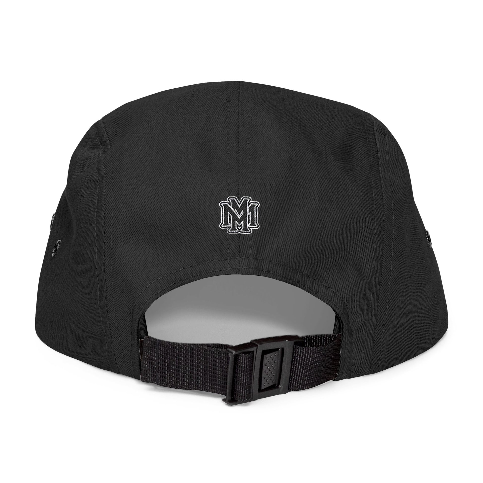 Embroidered 5 Panel Cap - Memento Logo Design - Memento Mori Clothing