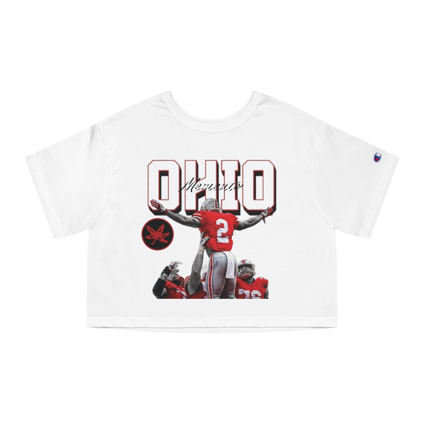 Ohio Buckeyes Women's Cropped T-Shirt - Memento Mori Clothing