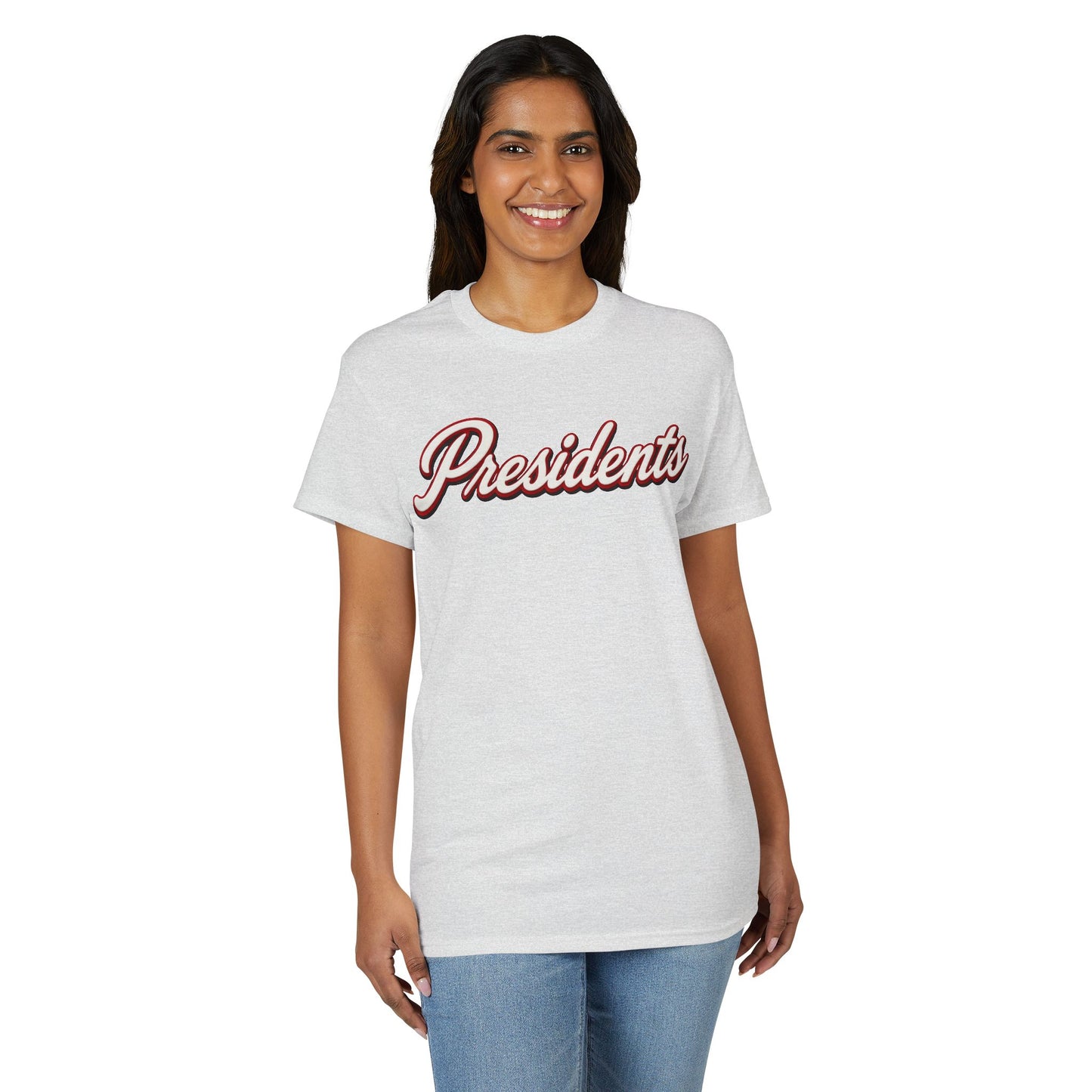 Presidents Script T-Shirt — Vintage Collegiate Tee with Eagle Crest
