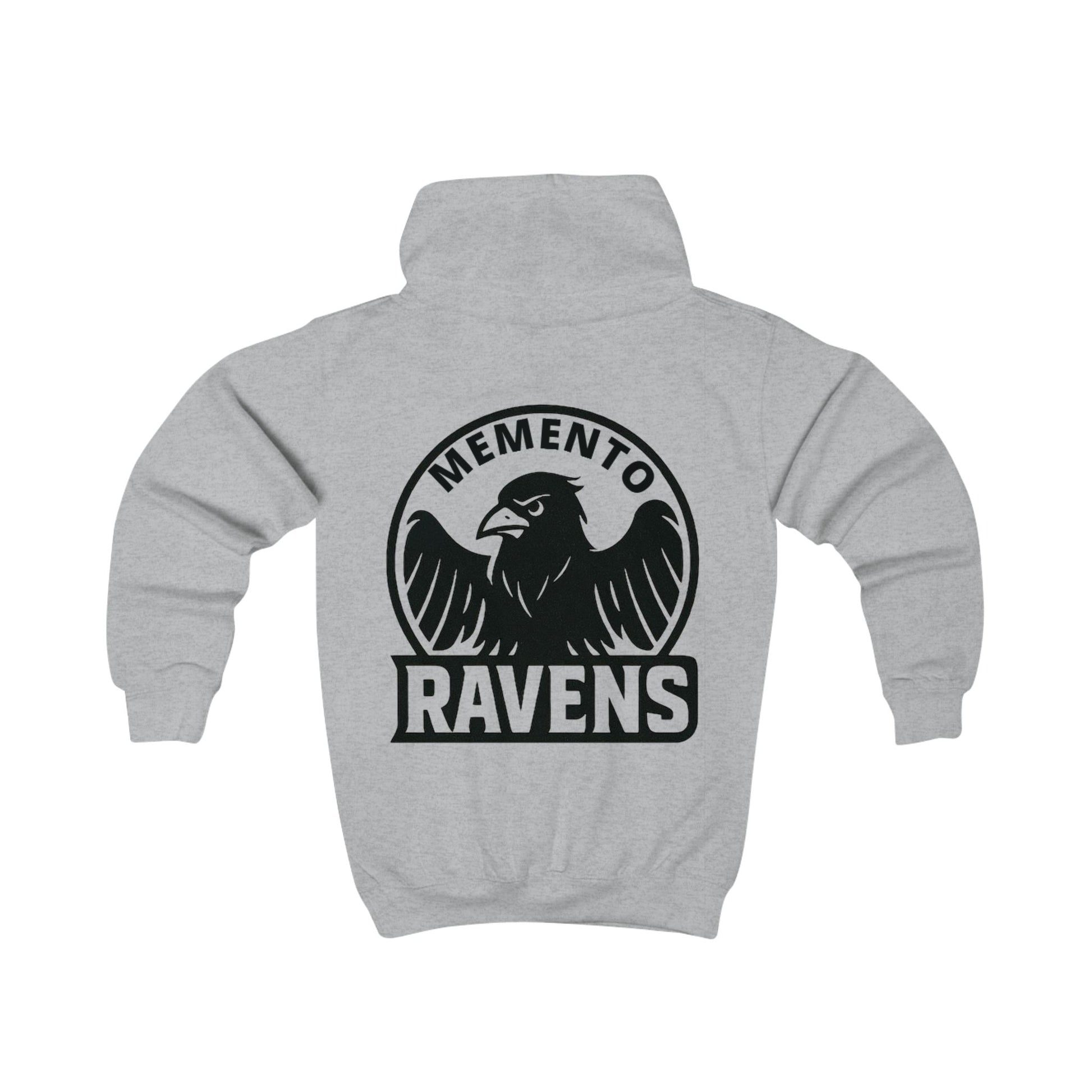Kids Hoodie - Memento Ravens Big Logo - Memento Mori Clothing