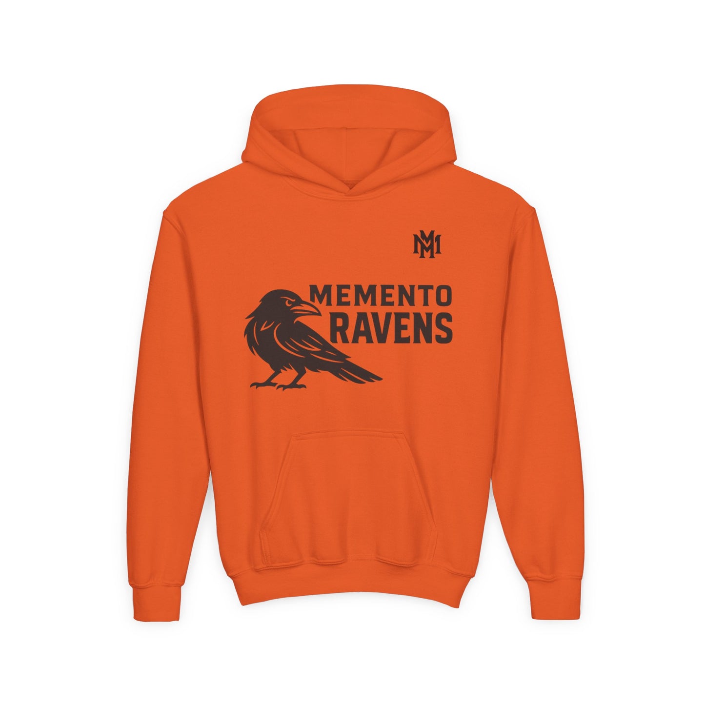 Kids Memento Ravens Hoodie — Youth Hooded Sweatshirt - Memento Mori Clothing