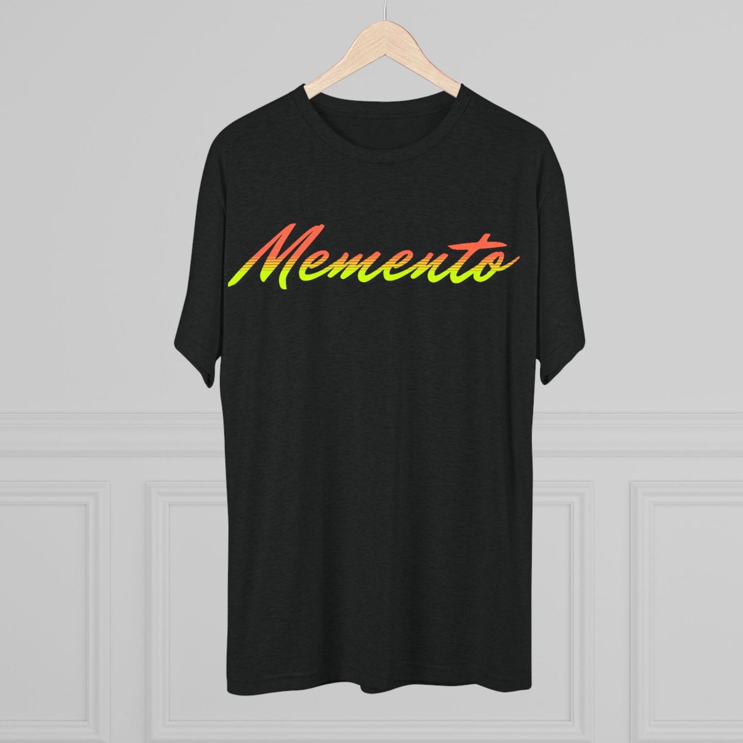 Vibrant 'Memento' Unisex Tri-Blend Crew Tee - Memento Mori Clothing