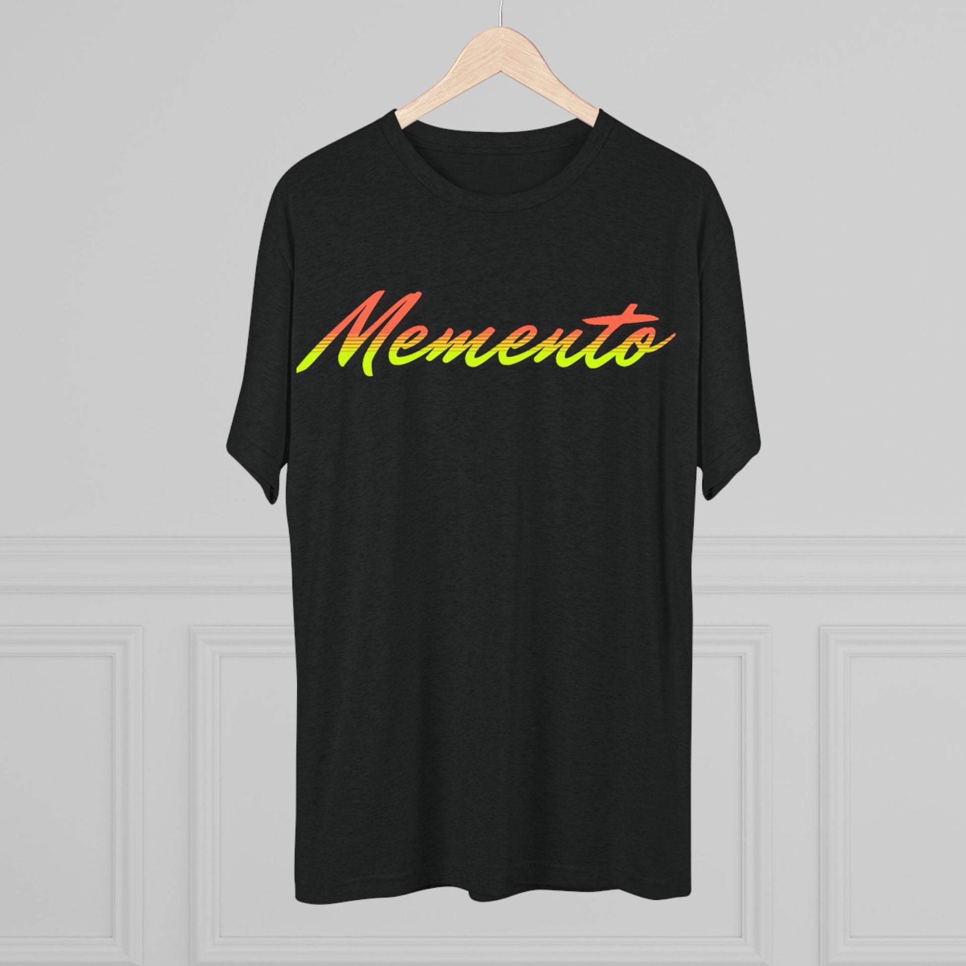 Vibrant 'Memento' Unisex Tri-Blend Crew Tee - Memento Mori Clothing