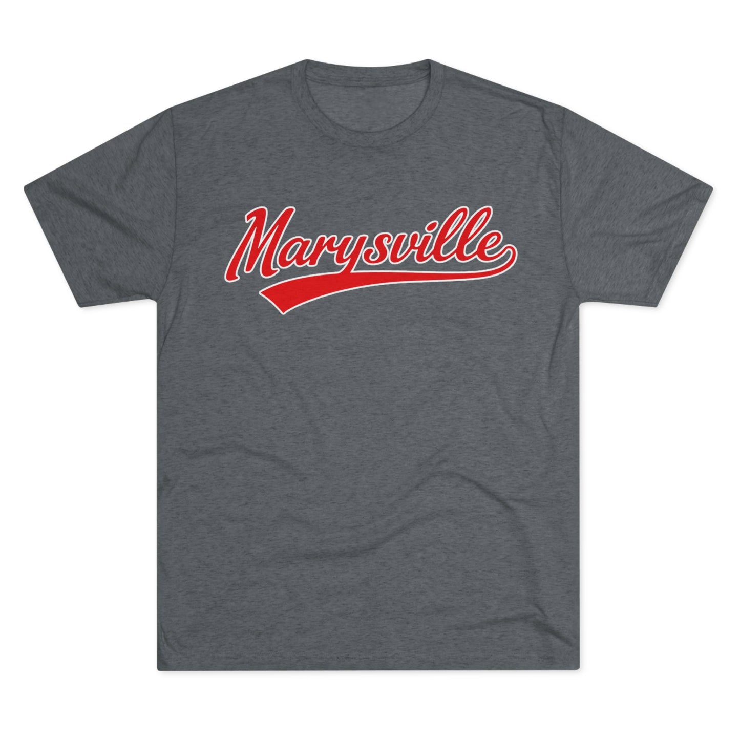 Marysville Vintage Script Tee — 'Marysville' Retro Baseball Style T-Shirt