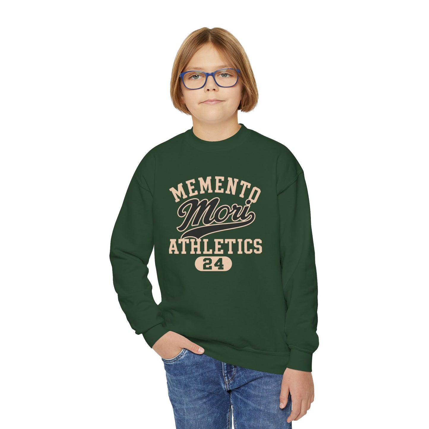 Memento Mori Athletics Youth Crewneck Sweatshirt