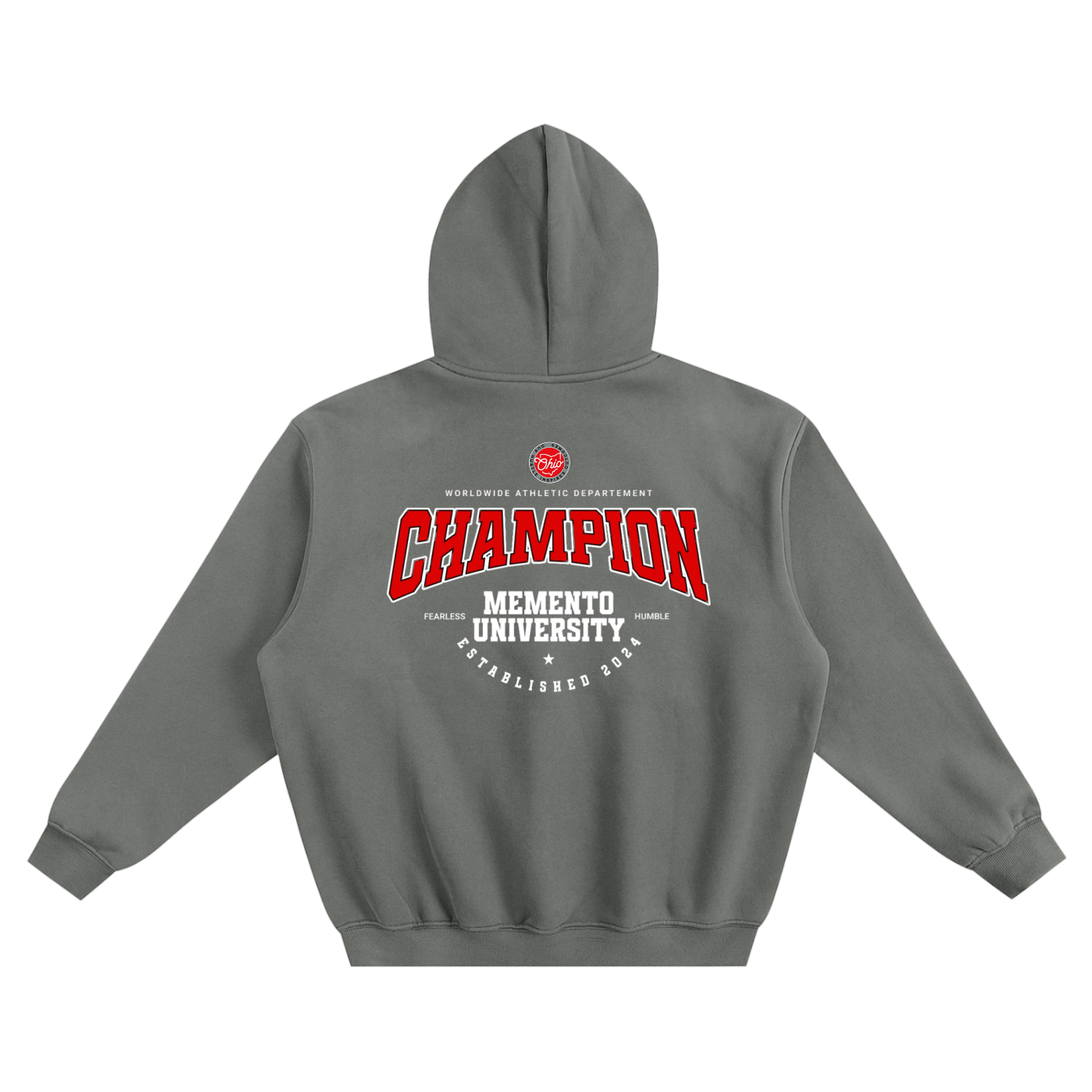 Fleeced Boxy Hoodie - Memento Mori Clothing
