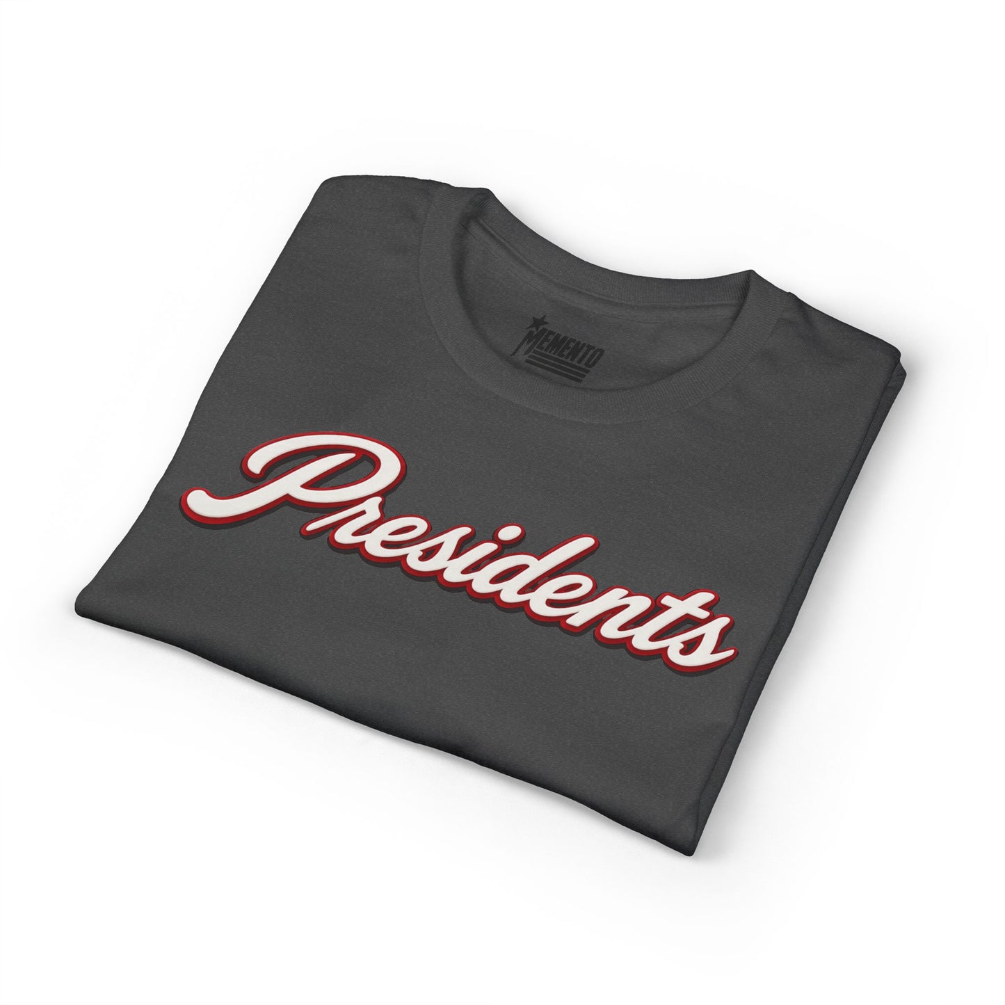 Presidents Script T-Shirt — Vintage Collegiate Tee with Eagle Crest