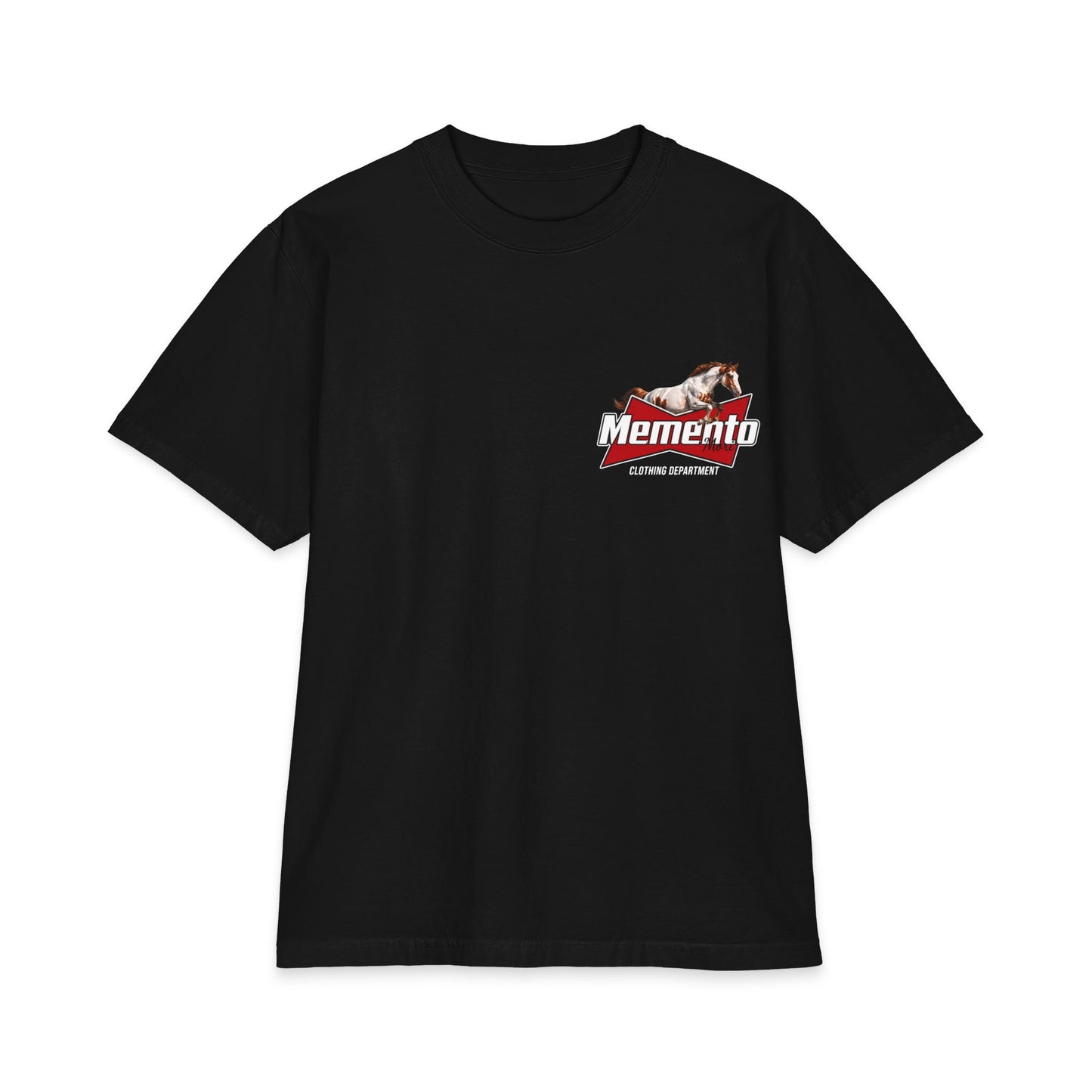 Memento Horse Graphic T‑Shirt — Vintage Equestrian Logo Tee