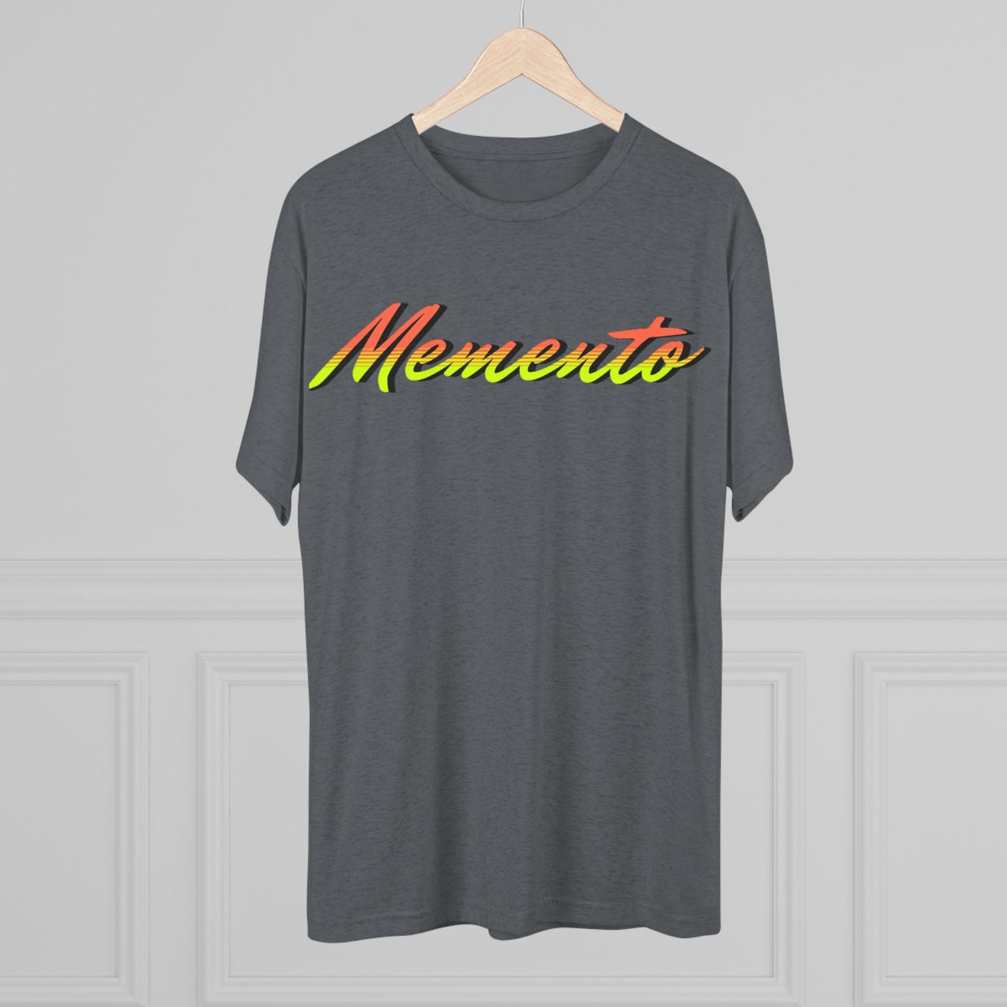 Vibrant 'Memento' Unisex Tri-Blend Crew Tee - Memento Mori Clothing