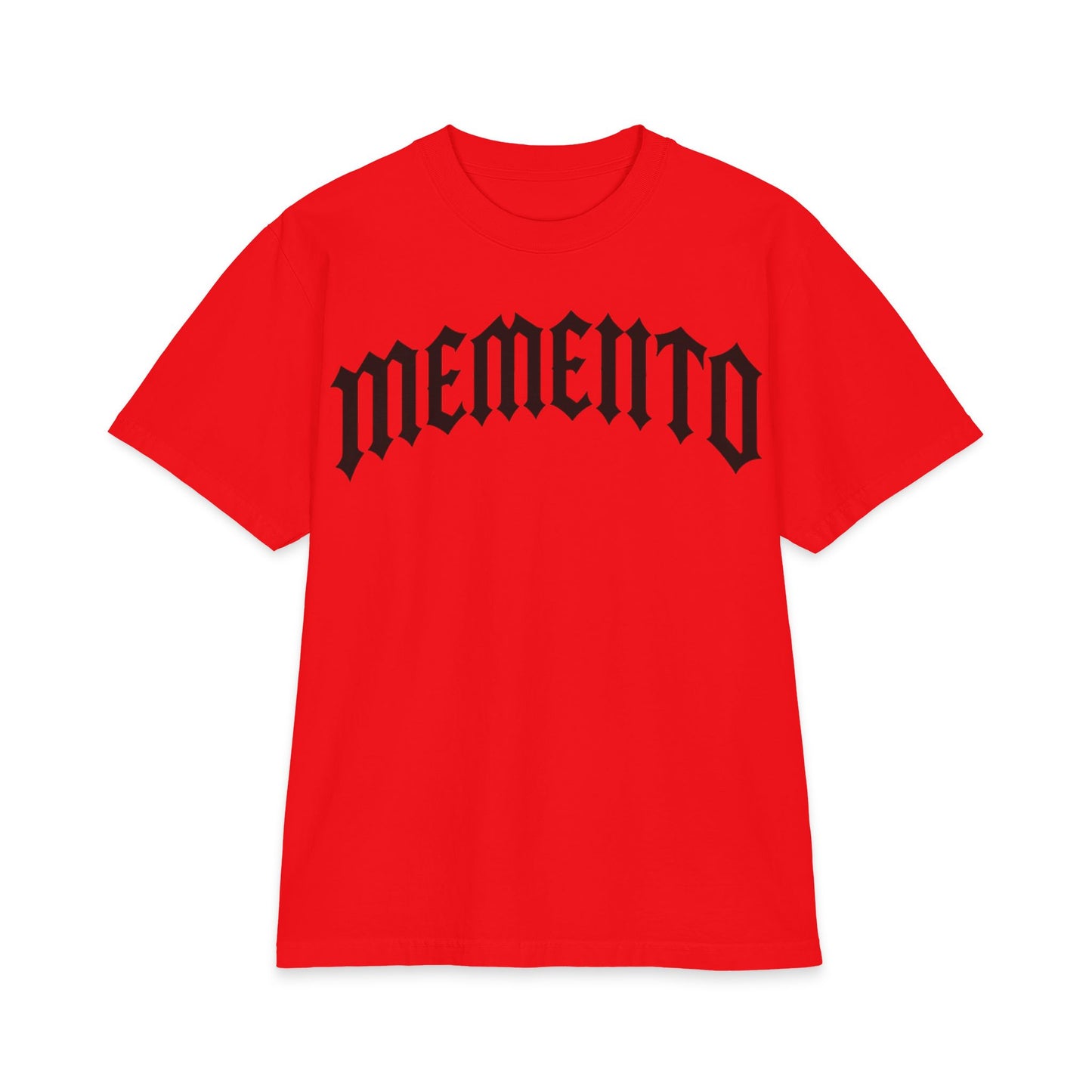 Memento Gothic Tee — 'MEMENTO' Front & MMC Back Graphic T-Shirt