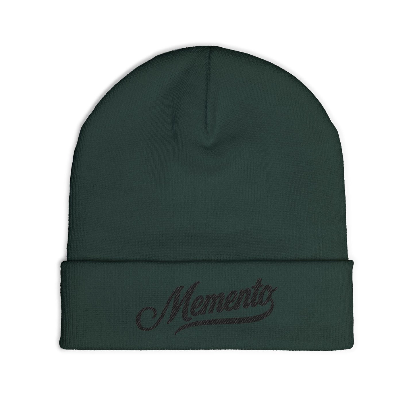 Beanie Hat Memento Mori Embroidered