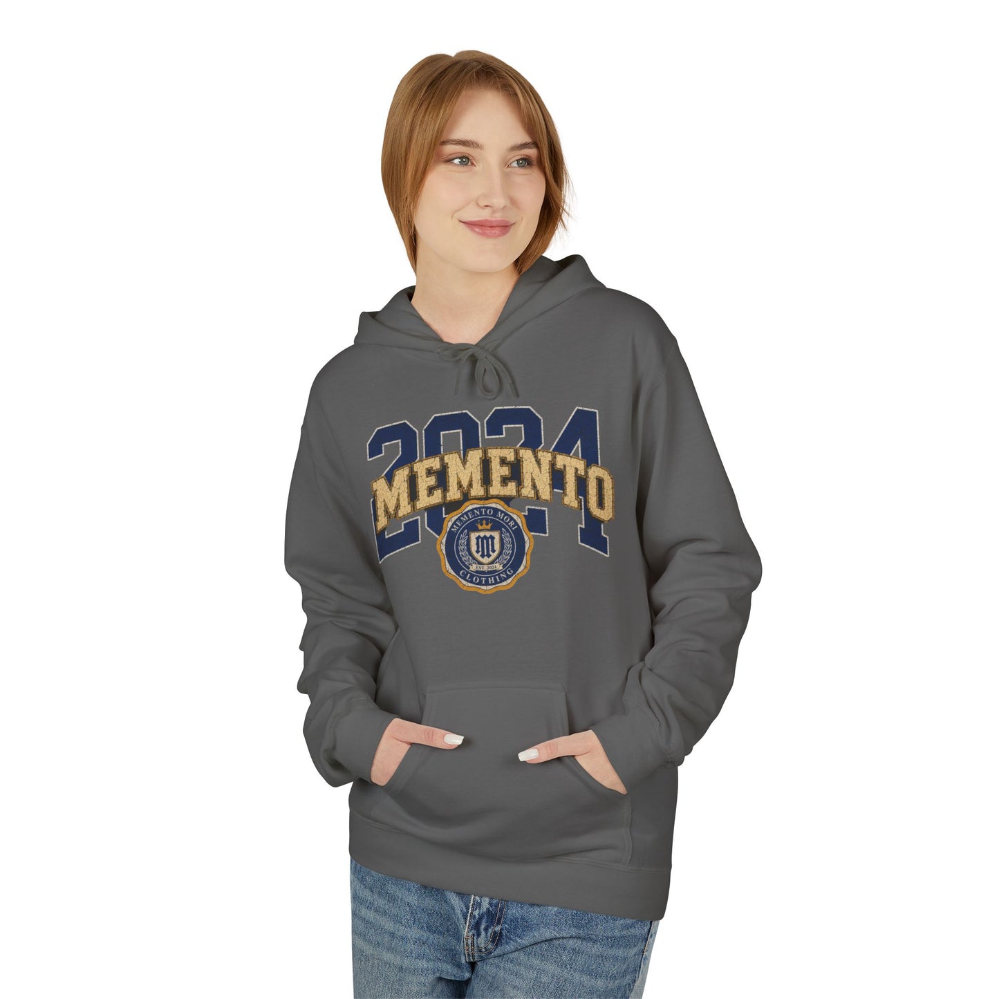 2024 Memento Hoodie — Retro Varsity Graduation Pullover