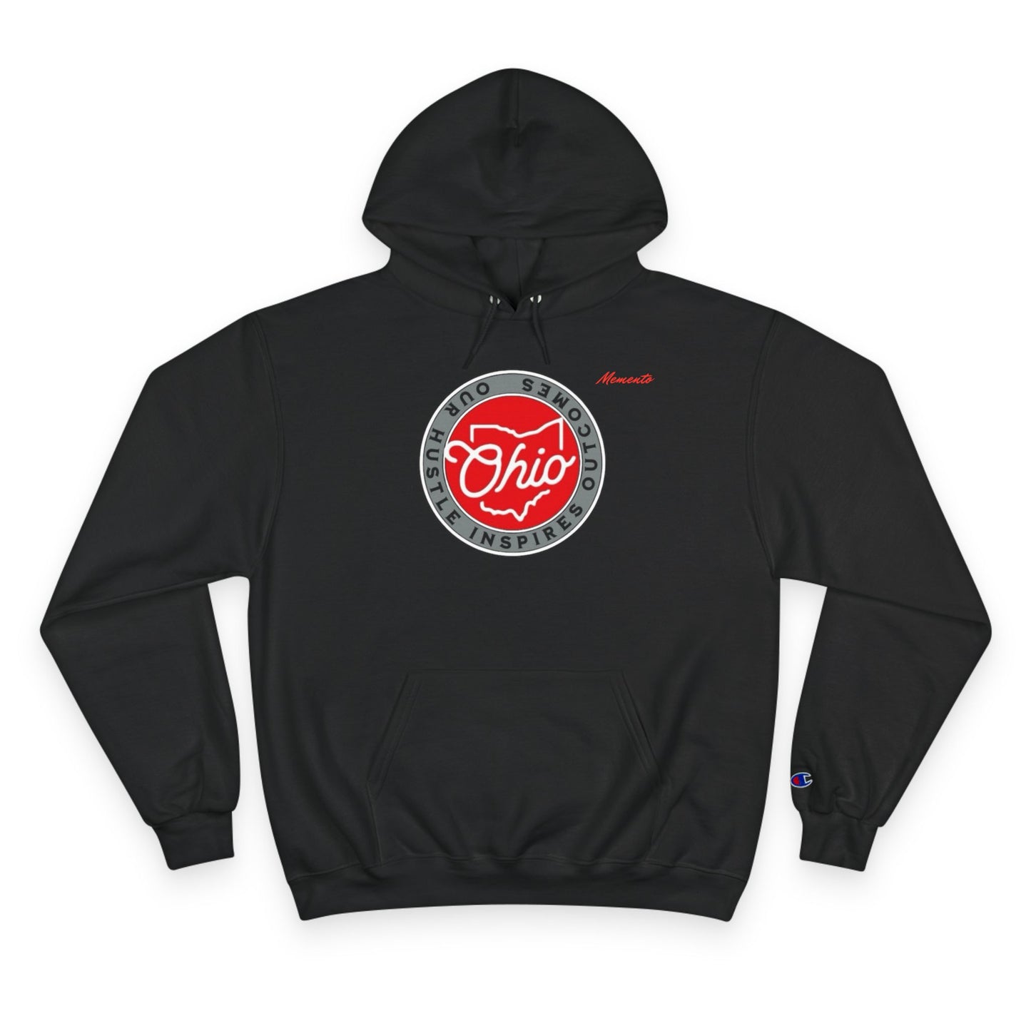 Ohio Champion Hoodie — Vintage Buckeye O Logo Pullover