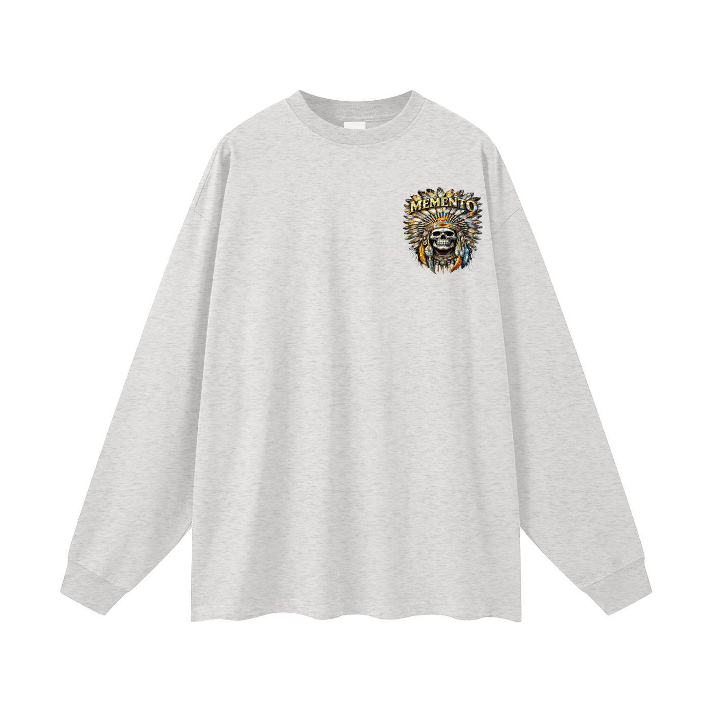 Golden Chief Oversized Unisex Long Sleeve T-Shirt - Memento Mori Clothing