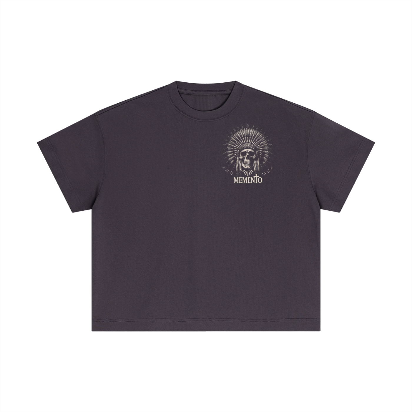 Skully Essential Cotton Boxy T-Shirt - Memento Mori Clothing