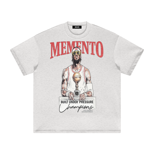 Hoops Heavyweight Earth Tone T-Shirt - Memento Mori Clothing