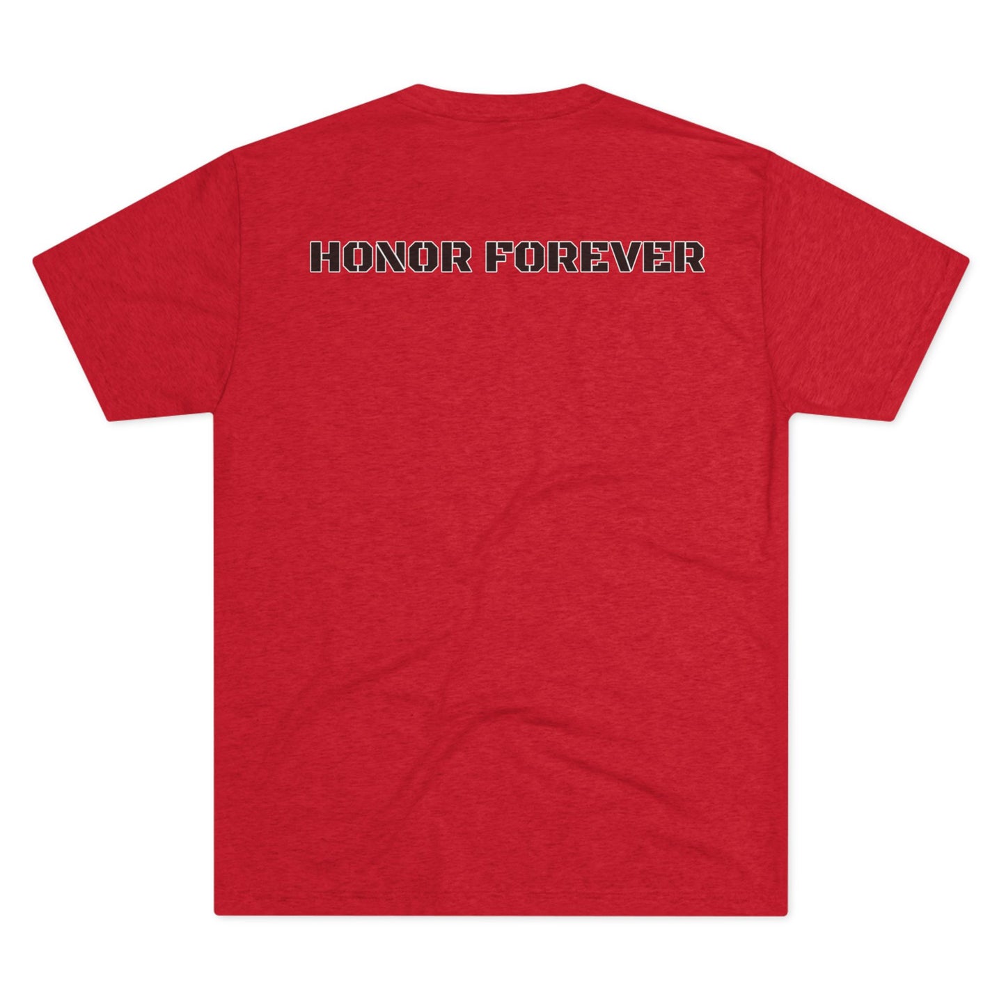 Honor Forever Crew Tee — Harding Script Chest & "Honor Forever" Back Graphic