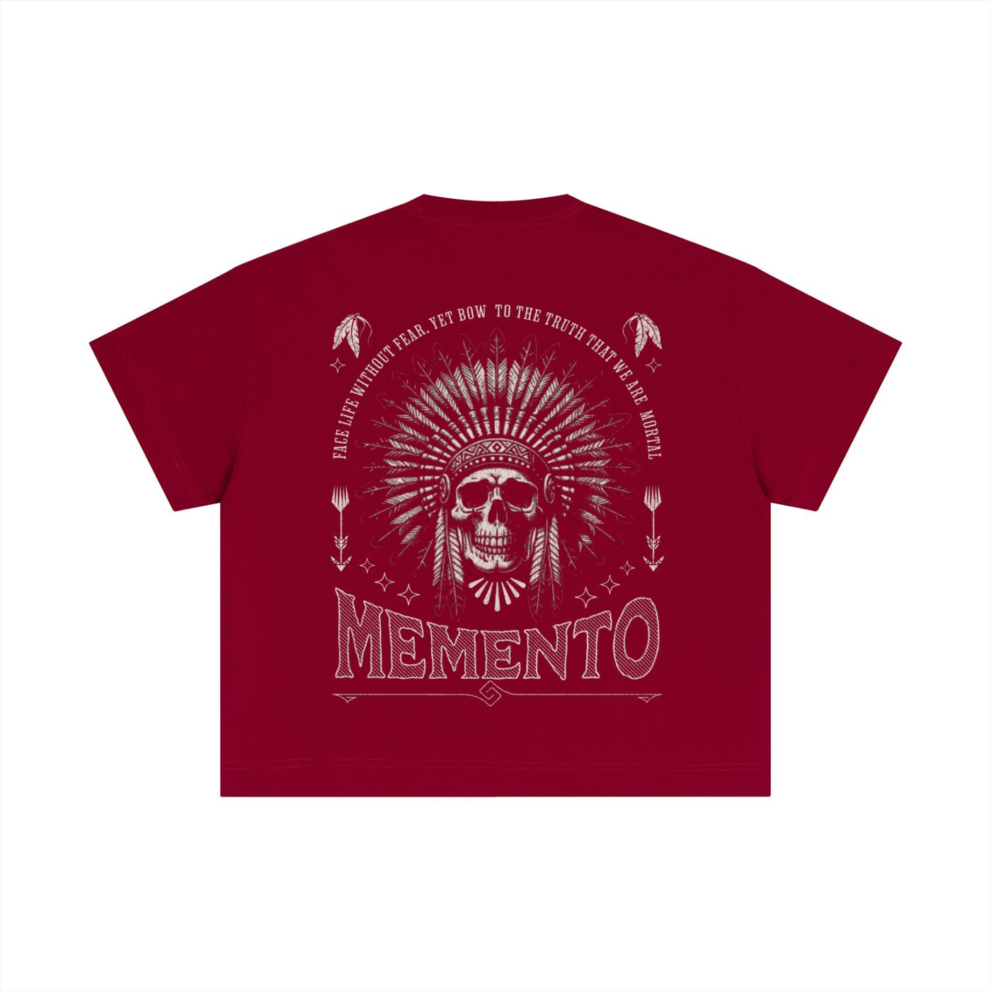 Skully Essential Cotton Boxy T-Shirt - Memento Mori Clothing