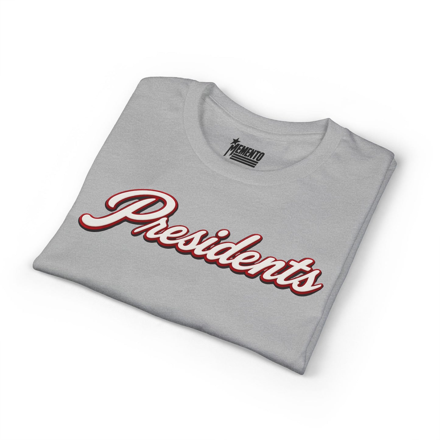 Presidents Script T-Shirt — Vintage Collegiate Tee with Eagle Crest
