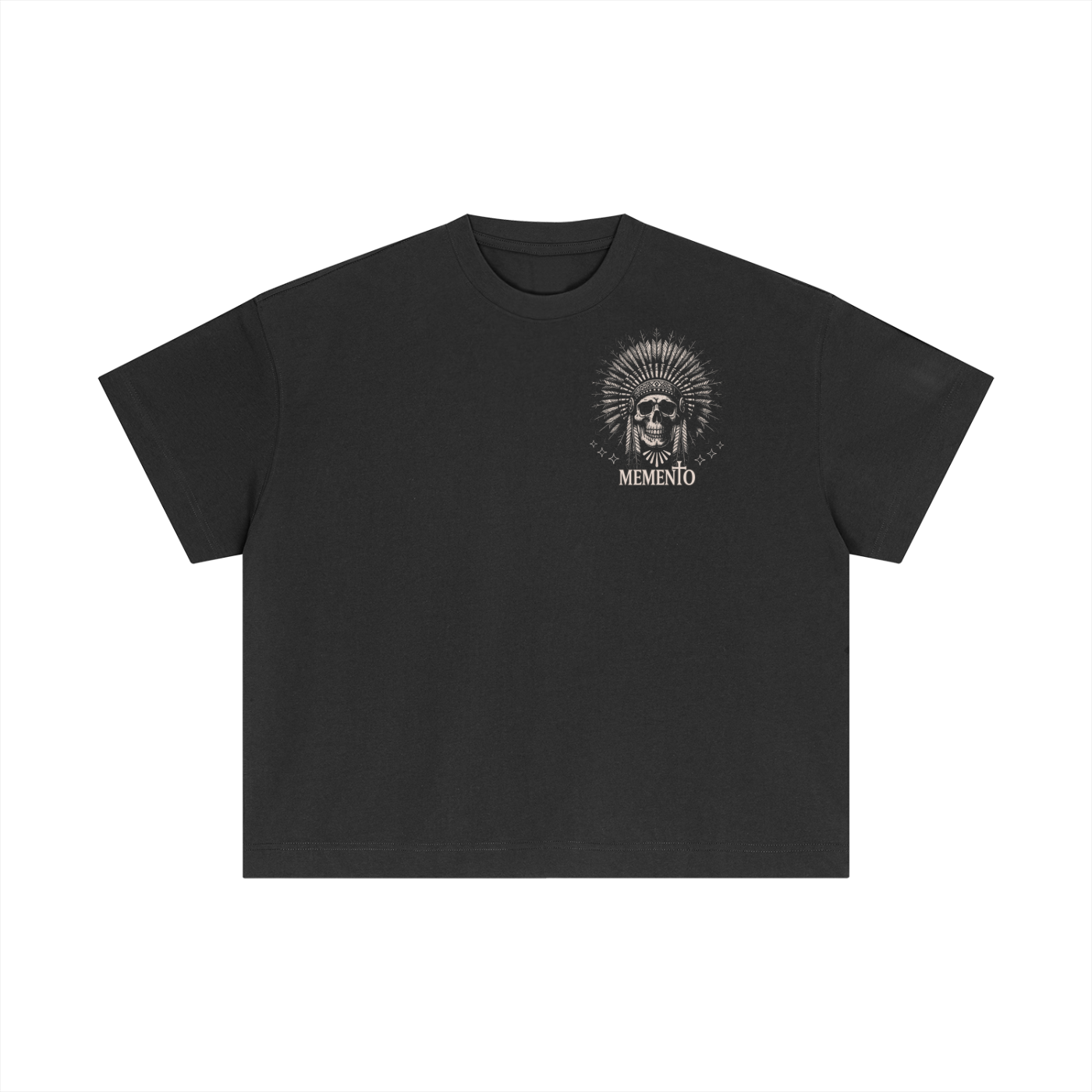 Skully Essential Cotton Boxy T-Shirt - Memento Mori Clothing