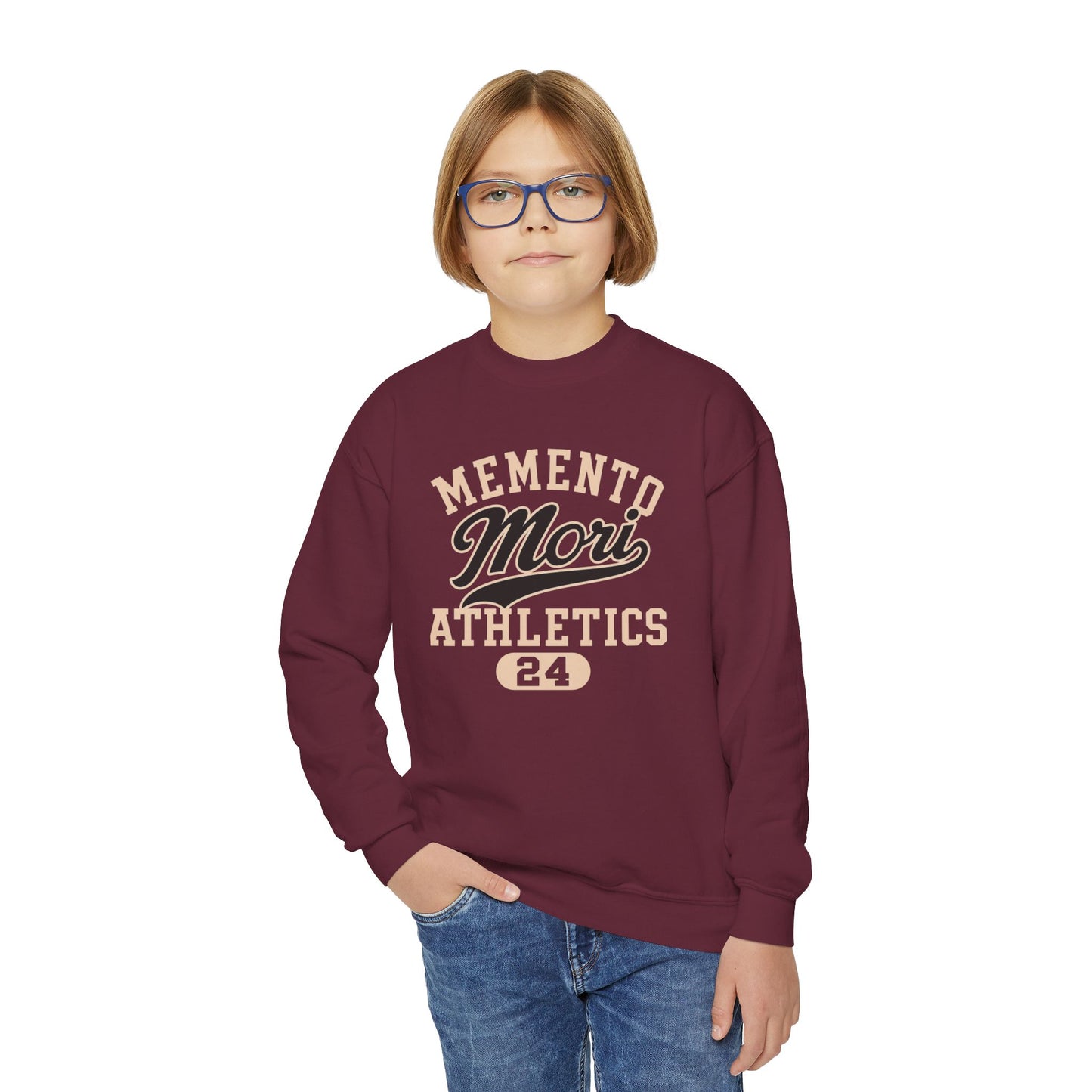 Memento Mori Athletics Youth Crewneck Sweatshirt