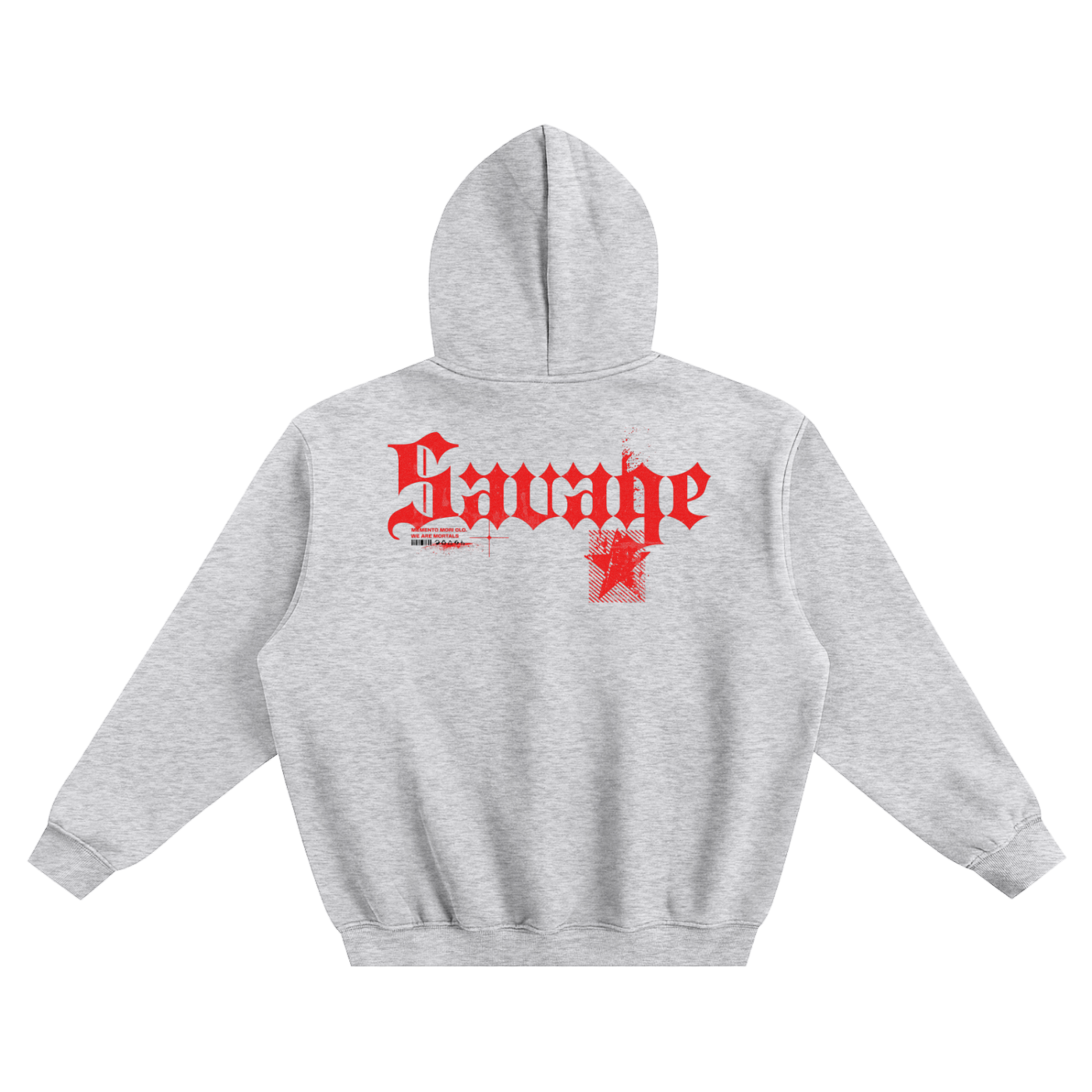SAVAGE Boxy Hoodie - Memento Mori Clothing