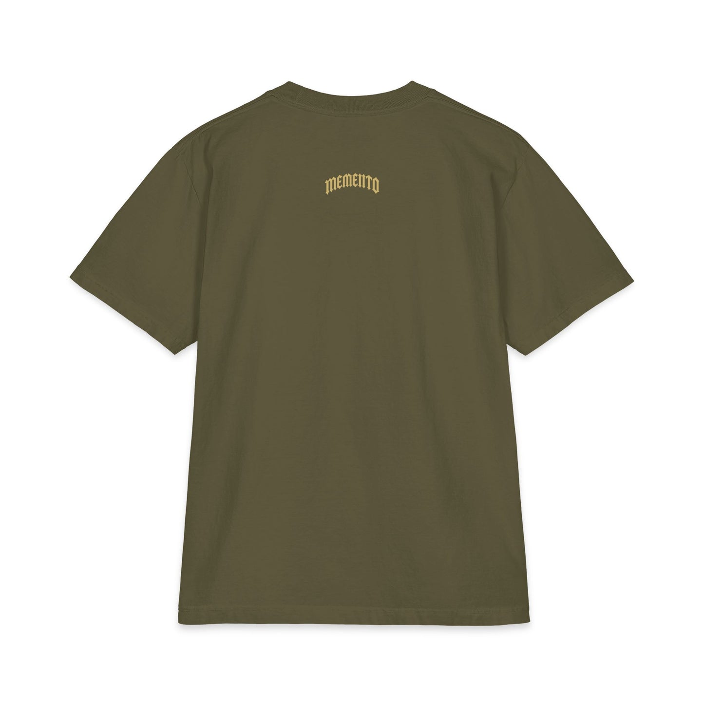 Memento Cherub Graphic T-Shirt — Vintage Angel Artwork, 'Memento' Chest Print