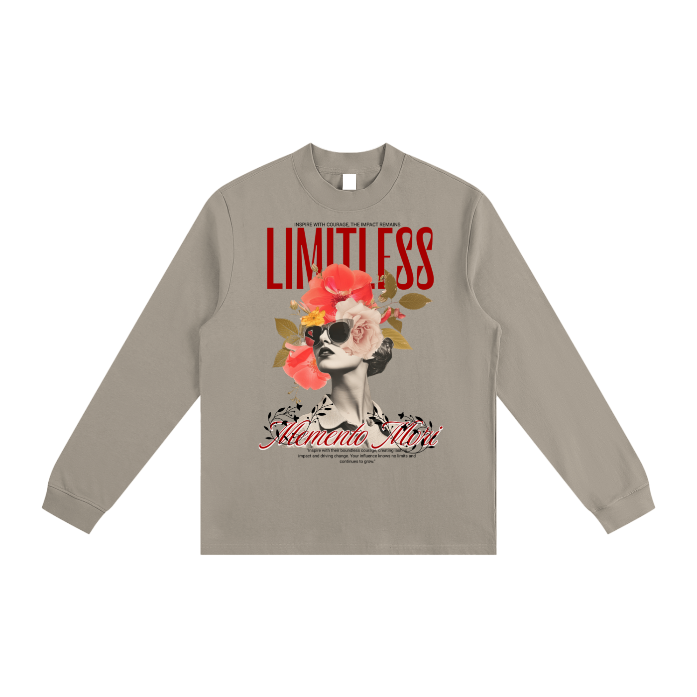 Limitless Non-Shrink Mock Neck Sweatshirt - Memento Mori Clothing