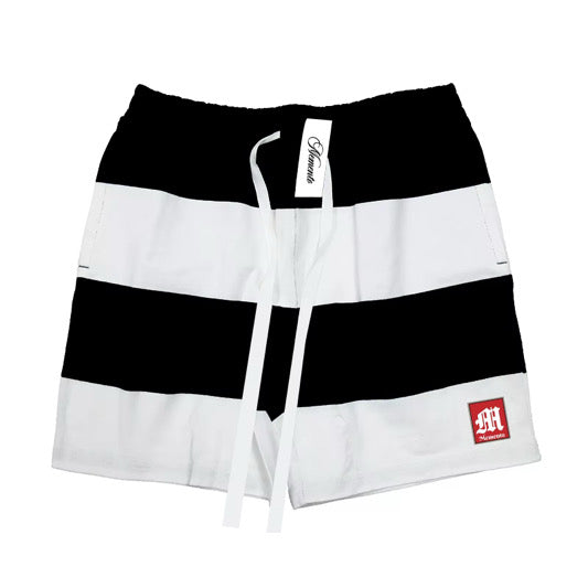 Striped Sweatshorts - Memento Mori Clothing