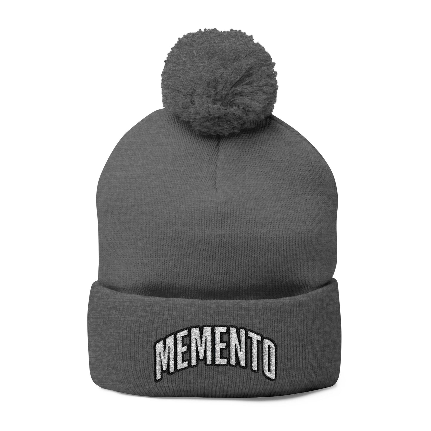 Beanie Hat Memento Mori Embroidered Knit Cap