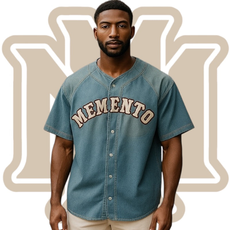 Memento Denim Jersey - Memento Mori Clothing