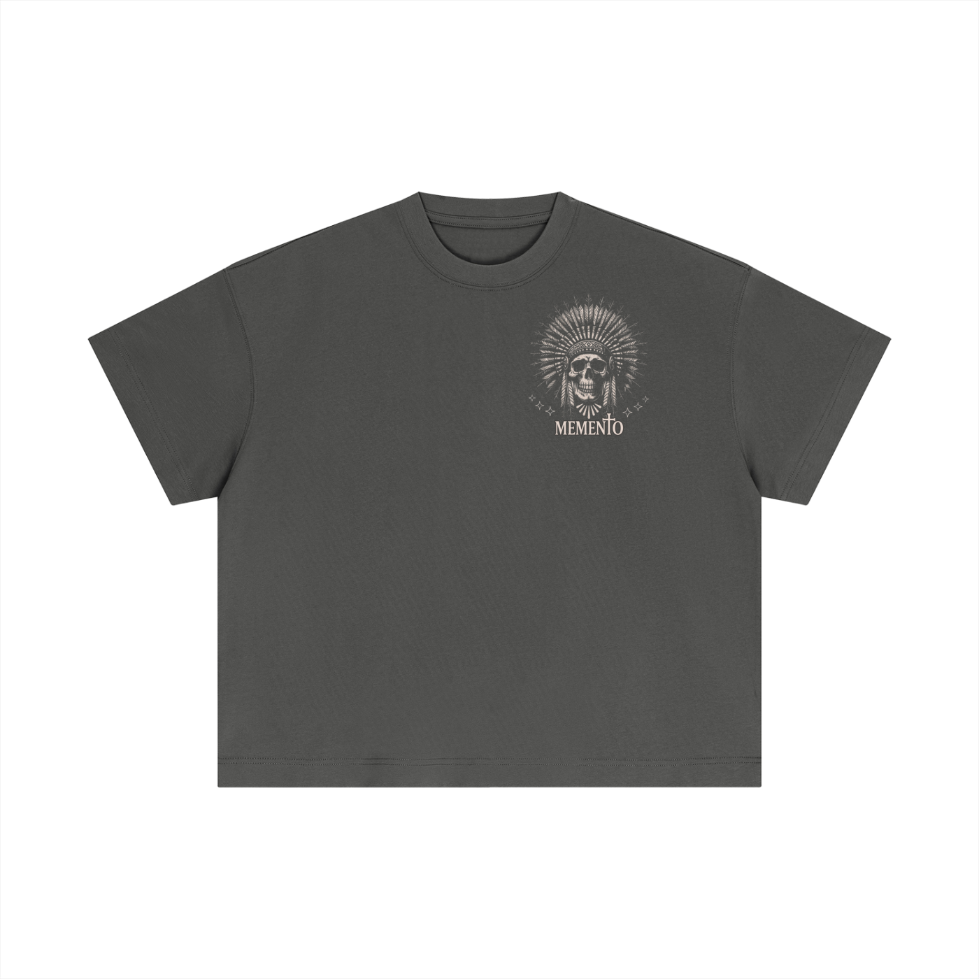 Skully Essential Cotton Boxy T-Shirt - Memento Mori Clothing