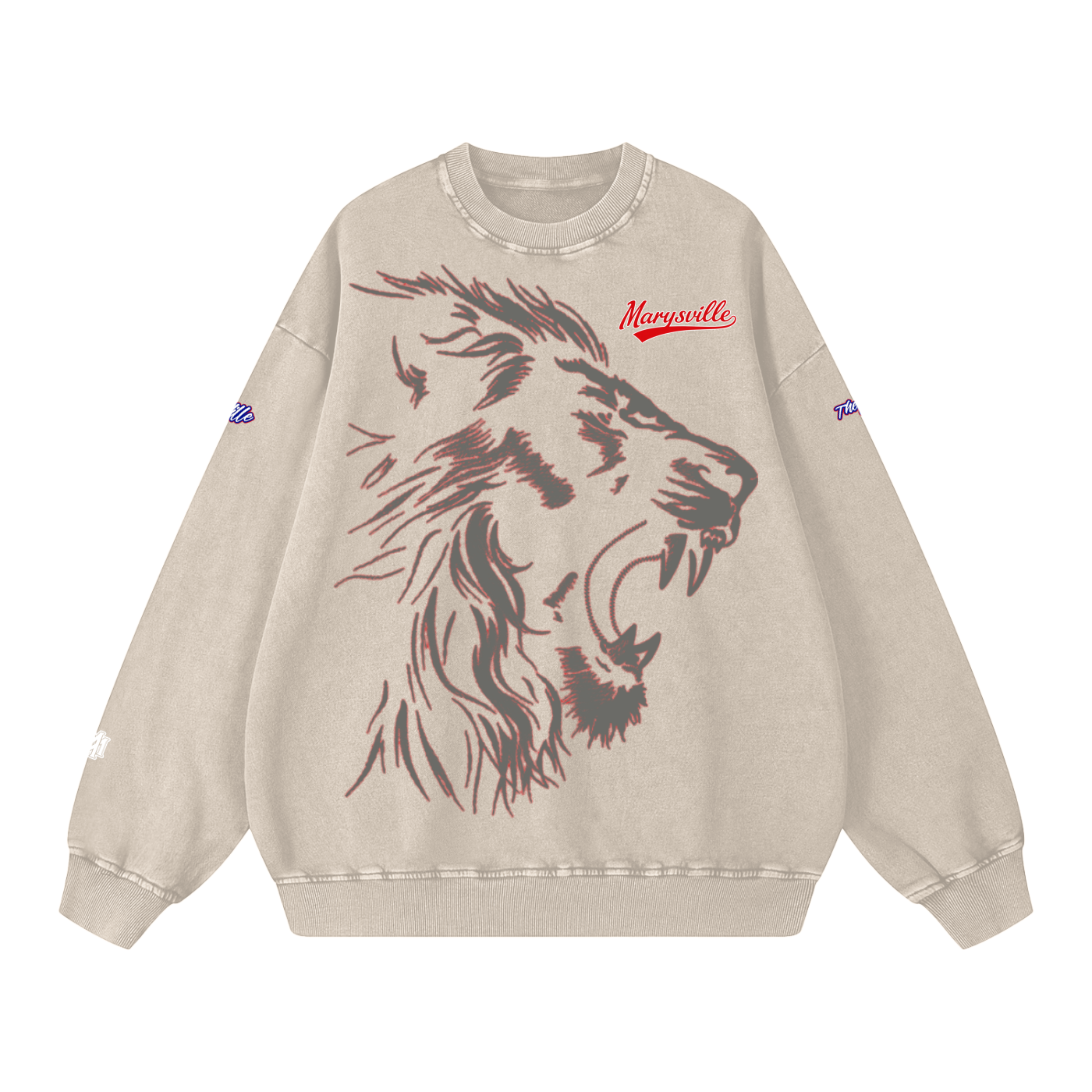 Marysville Snow Washed Oversized Sweatshirt - Memento Mori Clothing