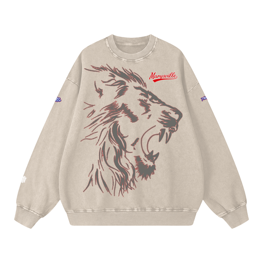 Marysville Snow Washed Oversized Sweatshirt - Memento Mori Clothing