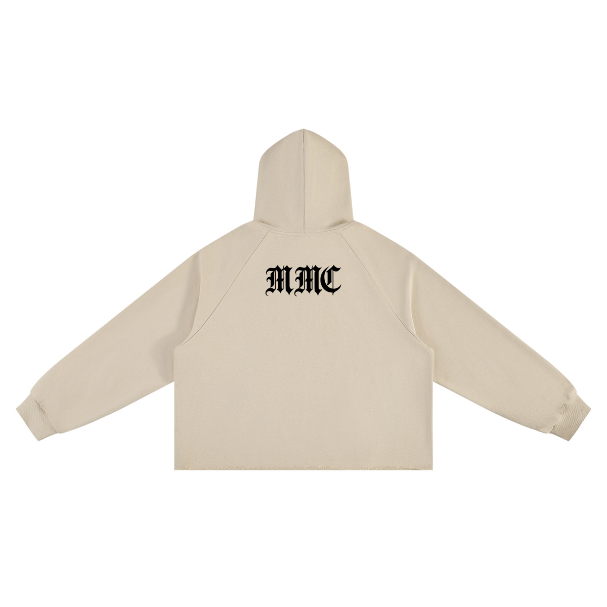 Skully Unisex Vintage Wash Raw Edge Boxy Hoodie