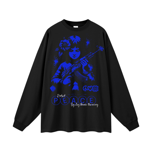 PEACE Long Sleeve Tee - Memento Mori Clothing