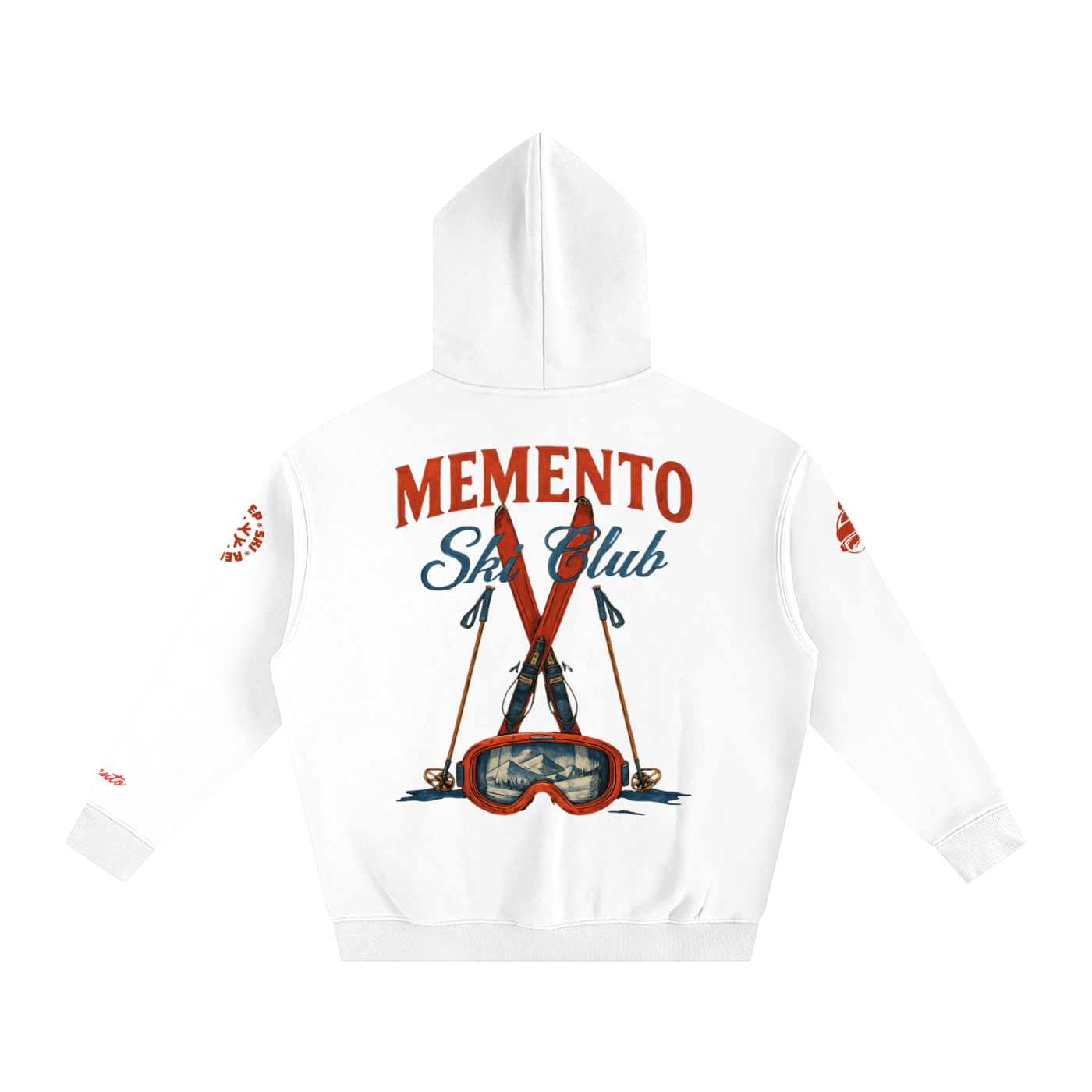 Ski Club Oversize Fleeced Hoodie - Memento Mori Clothing