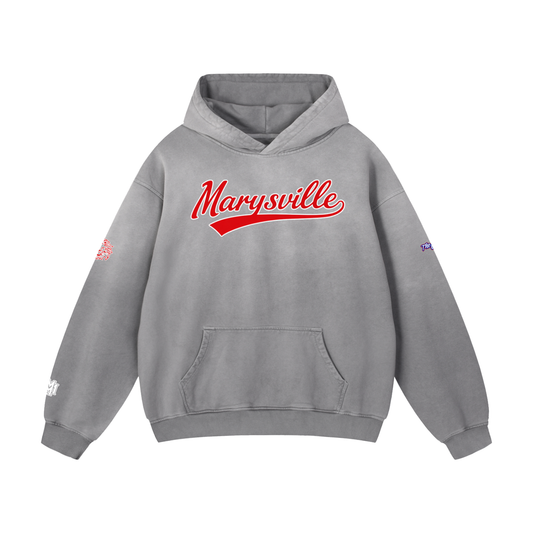 Marysville Heavyweight Sunfade Oversized Hoodie - Memento Mori Clothing