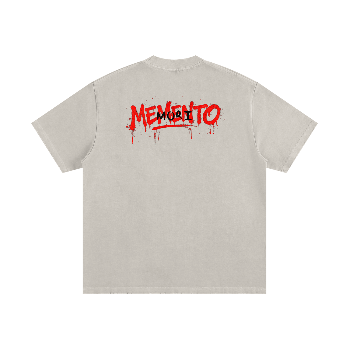 Gangsta Grillz Heavyweight Vintage Washed Frayed T-Shirt - Memento Mori Clothing