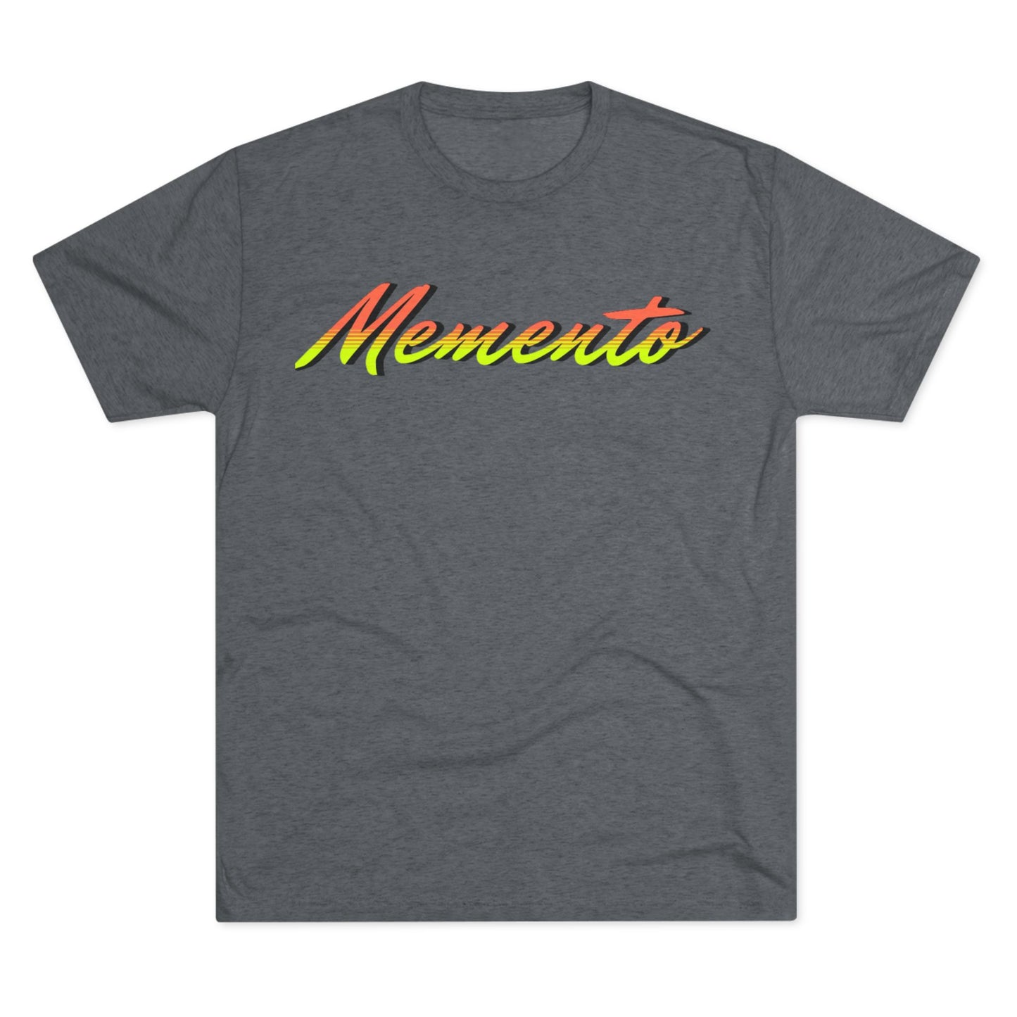 Vibrant 'Memento' Unisex Tri-Blend Crew Tee - Memento Mori Clothing